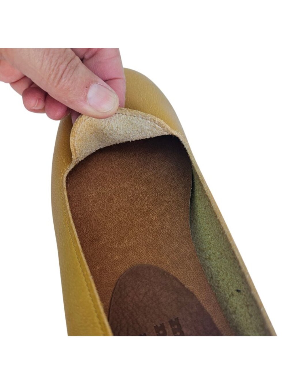 maRe maRe Japan Shoes Mustard Yellow Leather Slip-On Loafer Flat Sz 6.5N - Picture 7 of 12